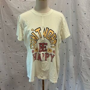 Show Me Your Mumu Don’t Worry Be Happy size large t-shirt